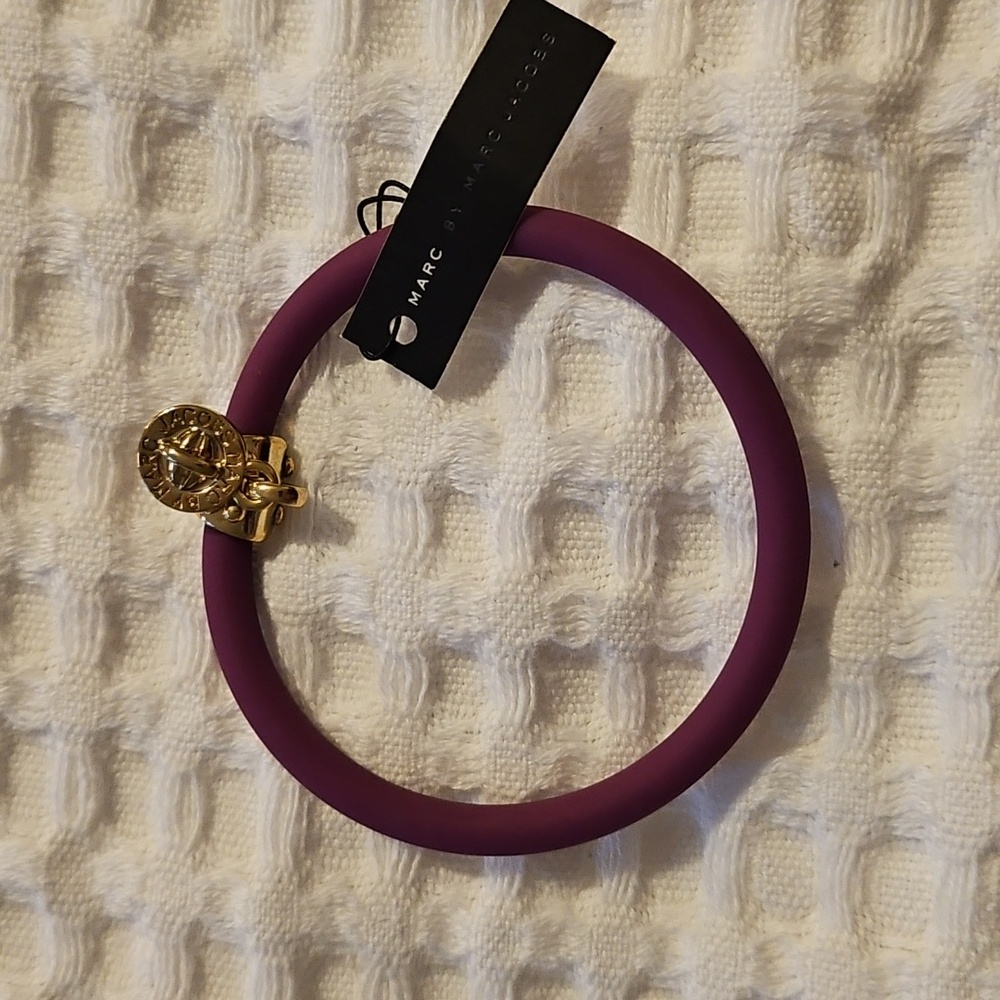 Marc By Marc Jacobs Purple Bracelet with Gold Charm